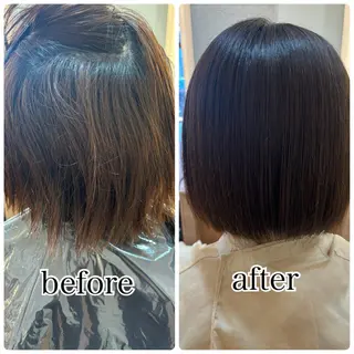 ショート 髪質改善カラー 清利あやなのヘアスタイル