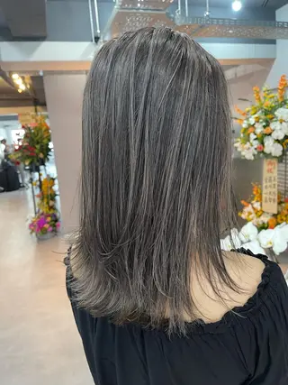 セミロング カラー Reb_keiji 👑小倉圭司のヘアスタイル