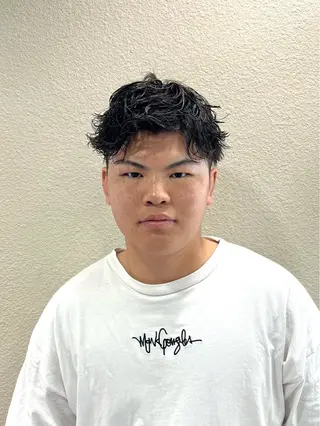 ショート パーマ メンズ 茅ヶ崎パーマ特化/ スパイラル/ハルキのヘアスタイル