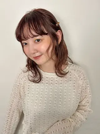 ミディアム カラー レイヤー/お顔まわり 暖色カラー🍑Amiのその他イメージ