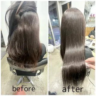 ロング パーマ ✨髪質改善矯正× ブリーチ✨YU-KIのヘアスタイル