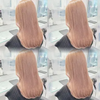 ロング カラー ダメージレスハイ トーン💖kanonのヘアスタイル