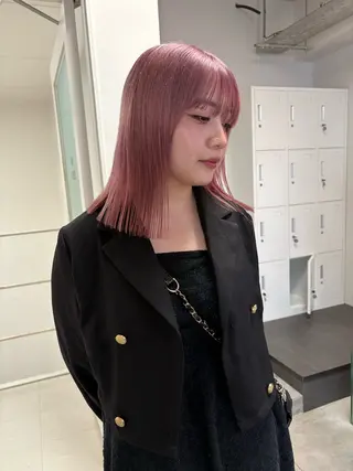 ミディアム カラー Zoey kannaのヘアスタイル