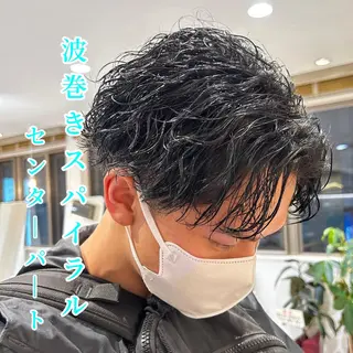 ショート パーマ メンズ AI TOKYO  横浜店所属・メンズ支持数No.1 👑リュウ👑のヘアスタイル