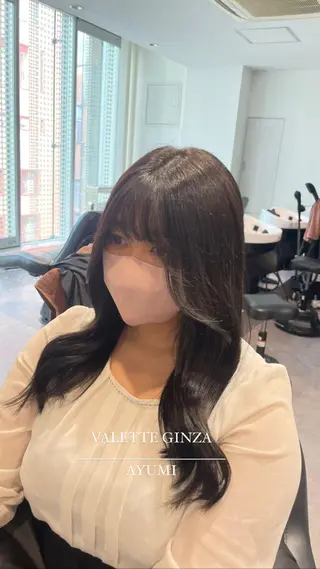 セミロング カラー 銀座/韓国ヘア🤍 レイヤーAYUMIのヘアスタイル