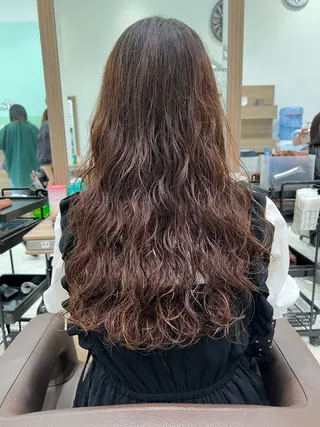 ロング パーマ 指原 仁のヘアスタイル