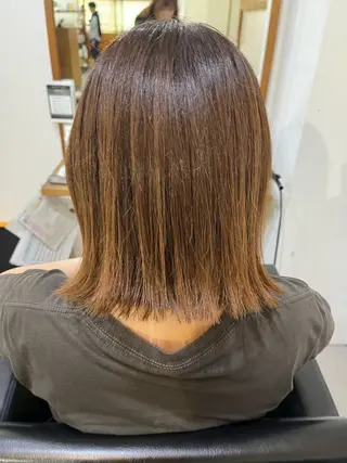 ミディアム カラー ✨🎨ブリーチなし 透明感カラー✨美友のヘアスタイル
