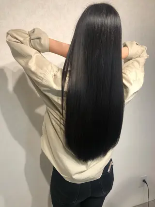 ロング ムトウセイマ/艶髪 /艶ケアWブリーチのヘアスタイル