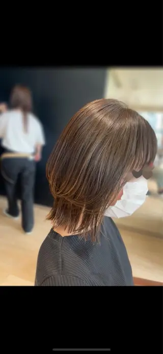 セミロング 赤羽今日子/レイヤー /盛れる顔まわりのヘアスタイル