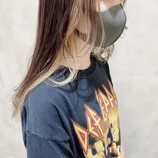 セミロング カラー ill副店長 立和田純也のヘアスタイル