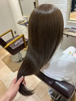 セミロング カラー 🥀韓国ヘア🥀 宮津真菜のヘアスタイル