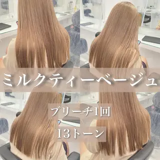 セミロング ✨透明感、艶髪ヘア✨ 韓国ヘア特化💖のヘアスタイル