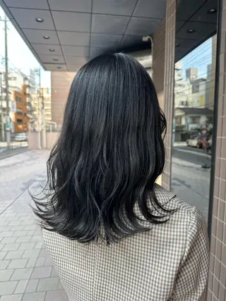 セミロング カラー 清水 遥香のヘアスタイル