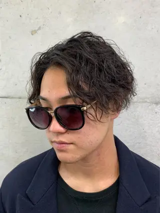 ショート パーマ メンズ クセを最大限に活かす メンズパーマ奈良大祐のヘアスタイル