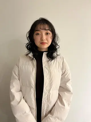 セミロング パーマ メンズハイトーン/栄 /イトウタケルのヘアスタイル