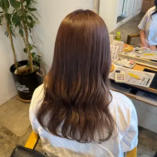 セミロング 🦋⭐ブリーチカラー 今塚裕夏🌙💙のヘアスタイル