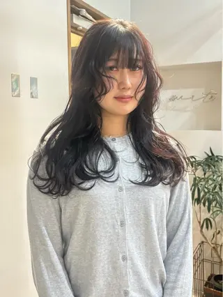 セミロング カラー wit所属・yuna☘️ 名古屋.栄のヘアスタイル