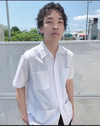 メンズ ショート／ボブ／柳津 いくらまゆのヘアスタイル