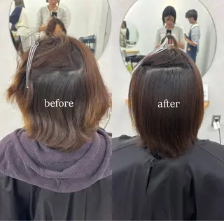 ショート リン🔔ボブ cut ベージュカラー🤎のヘアスタイル