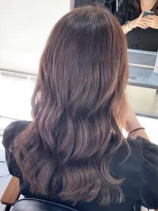 セミロング パーマ/ダブルカラー ブリーチ⭐️海斗のヘアスタイル