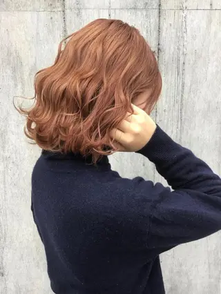 セミロング カラー 髪質改善🫧ベージュ 椙山 響のヘアスタイル