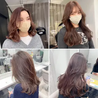 ロング 京都レイヤーカット/ 縮毛矯正/羽柴りくのマツエク・マツパデザイン