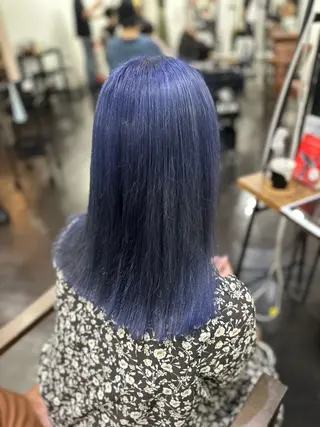 セミロング カラー ヘアアレンジ DANY🦋名駅✂︎ 艶髪/透明感カラーのヘアスタイル