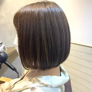 ミディアム カラー ✨️美髪矯正×似合わ せ艶カラー✨藤田透のヘアスタイル