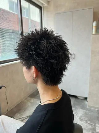 ショート パーマ ヘアアレンジ メンズ メンズ特化/カラー/ パーマ/ケイシンのヘアスタイル