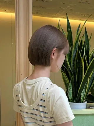 ショート 🌈扱いやすいボブ× ブリーチ🌈TAMEのヘアスタイル