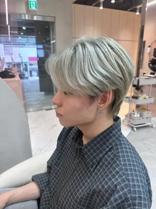 ショート カラー メンズ 🔶似合わせセンター パート/ヤス🔶のヘアスタイル