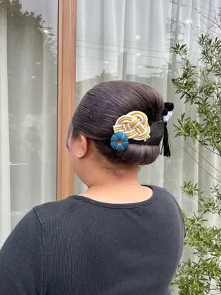 ロング ヘアアレンジ 永井 夢彩のヘアスタイル