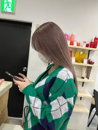 セミロング カラー カットモデル募集🐺 らいと💎のヘアスタイル