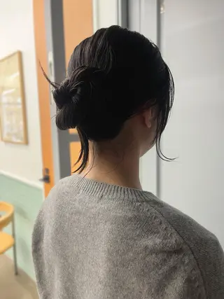 ヘアアレンジ レイヤー/ケアパーマ /ニュアンス/モードのヘアスタイル