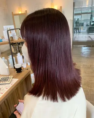 ミディアム カラー 韓国ヘア特化🇰🇷 心斎橋【ユリカ】のヘアスタイル