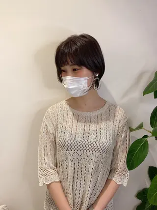 ショート ボブ韓国風レイヤー 髪質改善/畠中ケントのヘアスタイル