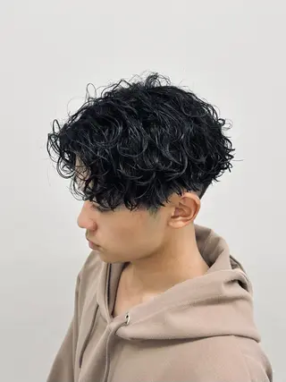 ミディアム パーマ メンズ 🏁メンズパーマ/ RYOYAのヘアスタイル