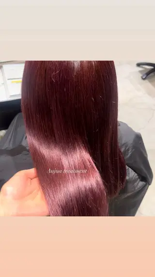 𝒎𝒐𝒆🩰 名駅/ヘアメ/暖色♡のヘアスタイル