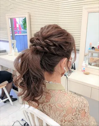 ヘアアレンジ 似合わせヘアメイク 💐オダギリチアキのヘアスタイル
