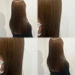セミロング カラー 髪質改善ストレート /暖色カラー🎀🪞のヘアスタイル
