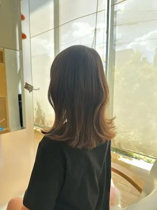 ミディアム 山本 瑠華のヘアスタイル