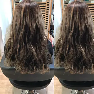 セミロング カラー 大久保 隆蔵のヘアスタイル