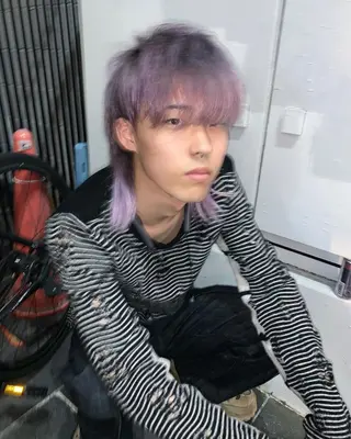 ミディアム カラー メンズ ピンクベージュ/新潟 万代/高橋桃葉🍑のヘアスタイル