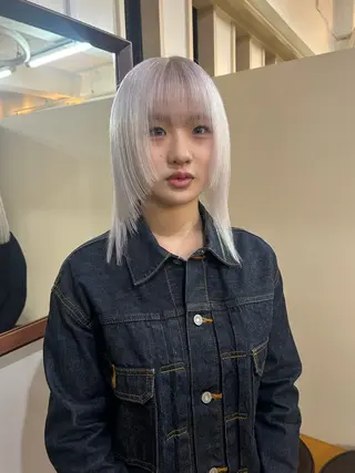 ミディアム カラー ハイトーンカラー ⭐️NAZUNAのヘアスタイル