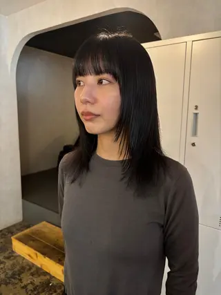 ミディアム Chiho / 梅田 / ボブ/ パーマのヘアスタイル