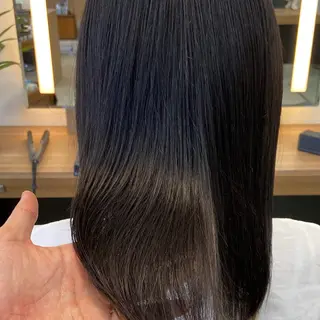 セミロング カラー 韓国🇰🇷/透明感 カラー⭐ひかり⭐️のヘアスタイル