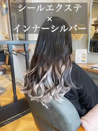 ロング カラー エクステ指名No.1 【店長】橘田のヘアスタイル