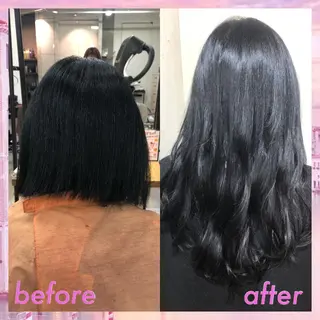 ロング カラー パーマ ヘアアレンジ 八巻 晴香のヘアスタイル