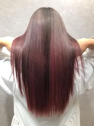 ロング カラー うる艶カラー🤍 SAKI🧸錦糸町のヘアスタイル