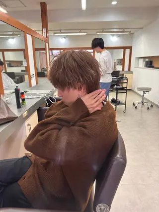 ショート カラー メンズ peg.hair所属・ブリーチカラー🫧 森　凪沙のヘアスタイル